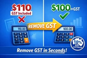 How to Remove GST from a Price in Australia