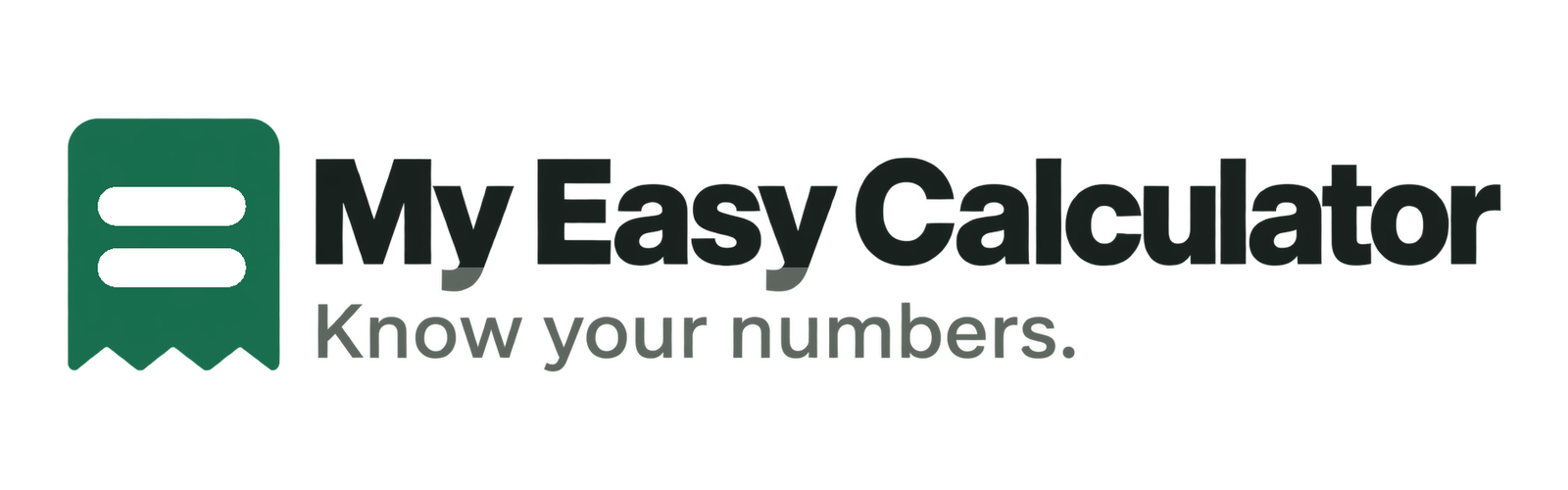 My Easy Calculator: Know your numbers.